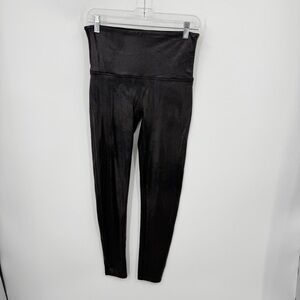 Spanx 2437 Women's Faux Leather XL Leggings - Black